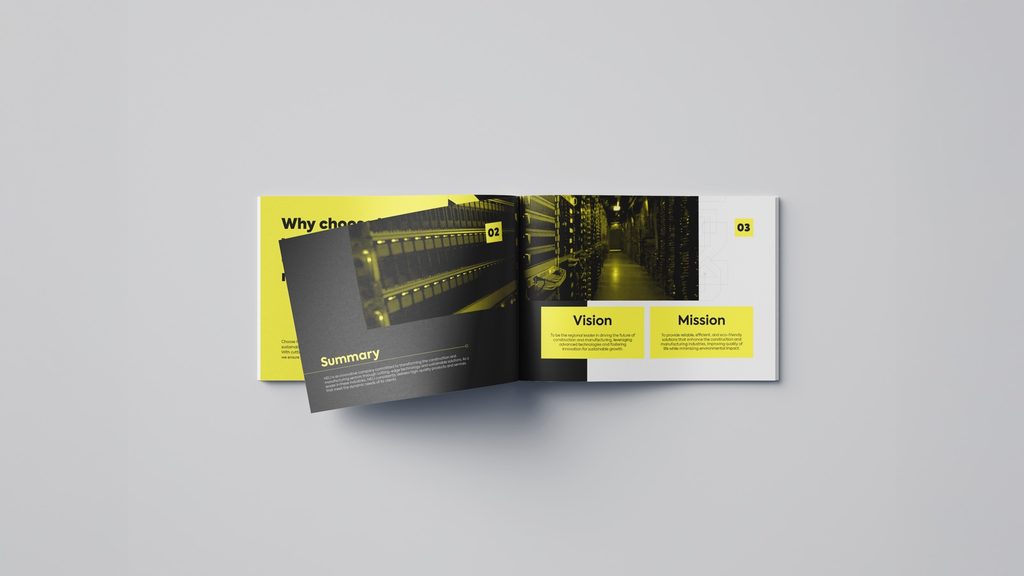 Company profile — vision and mission.