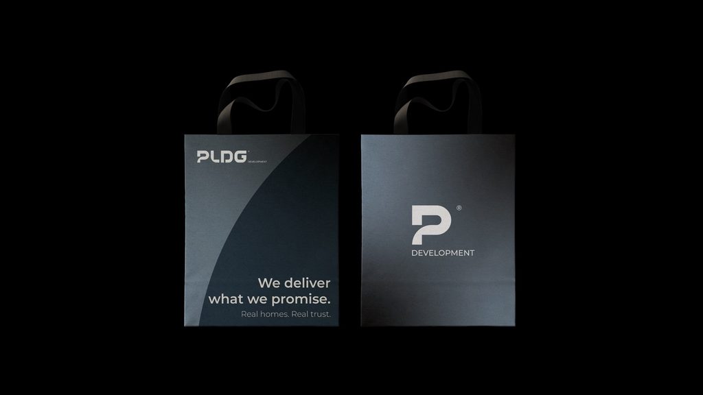 Wordmark and P monogram.