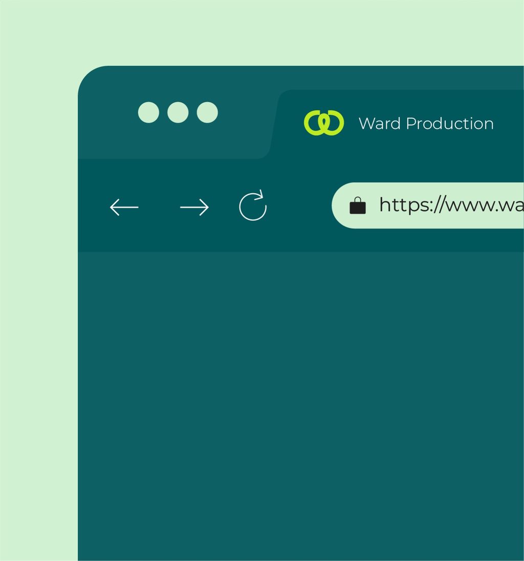 Website interface.